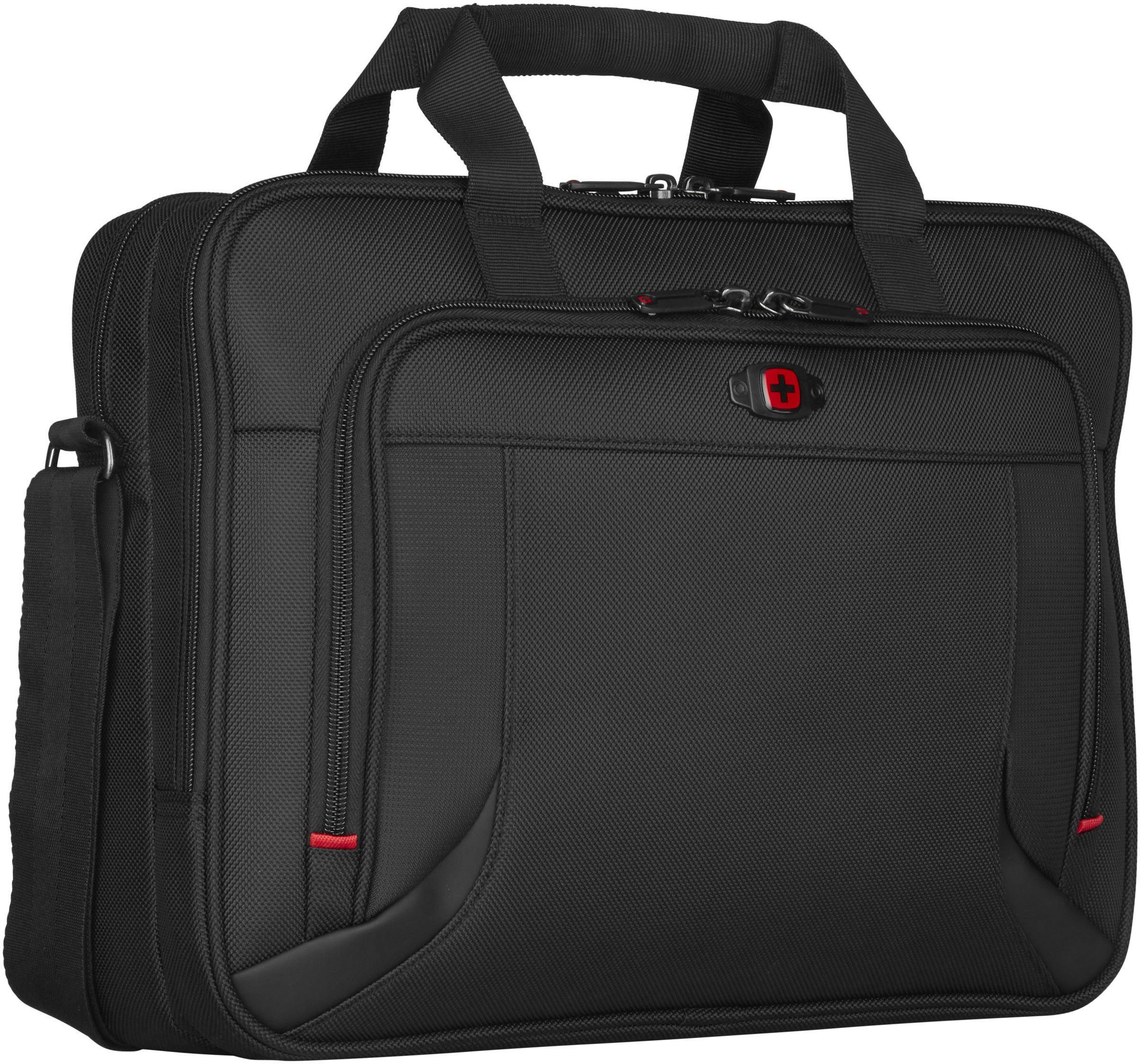 Wenger Laptoptasche Prospectus, schwarz, mit 16-Zoll Laptopfach und zusätzlichem 10-Zoll Tabletfach
