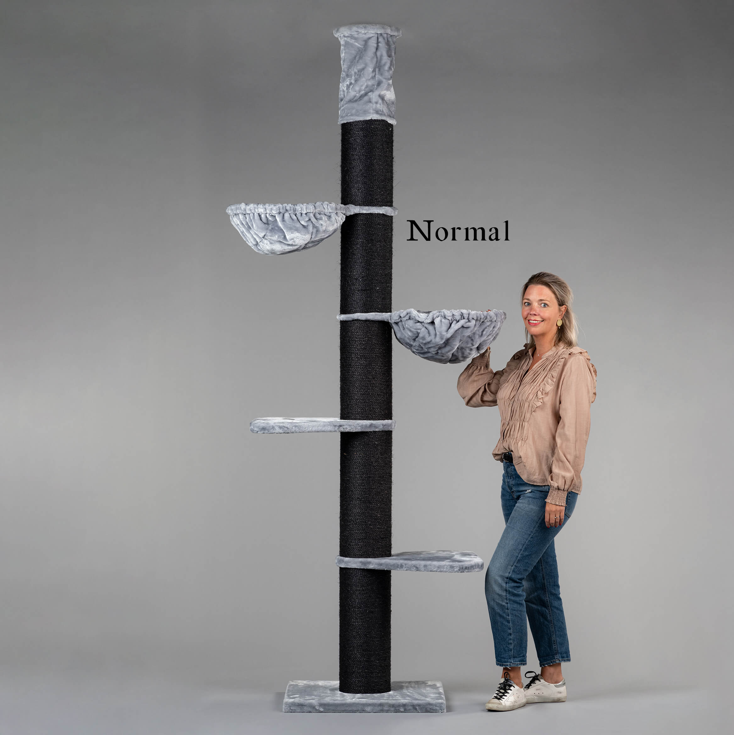 RHR Quality Kratzbäume RHR Quality Kratzbaum Maine Coon Tower grau/ schwarz
