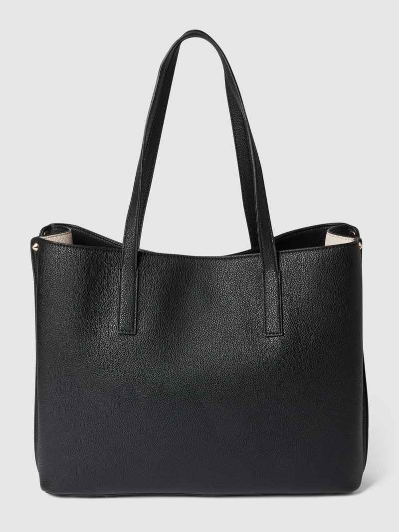 Shopper mit Strukturmuster in schwarz