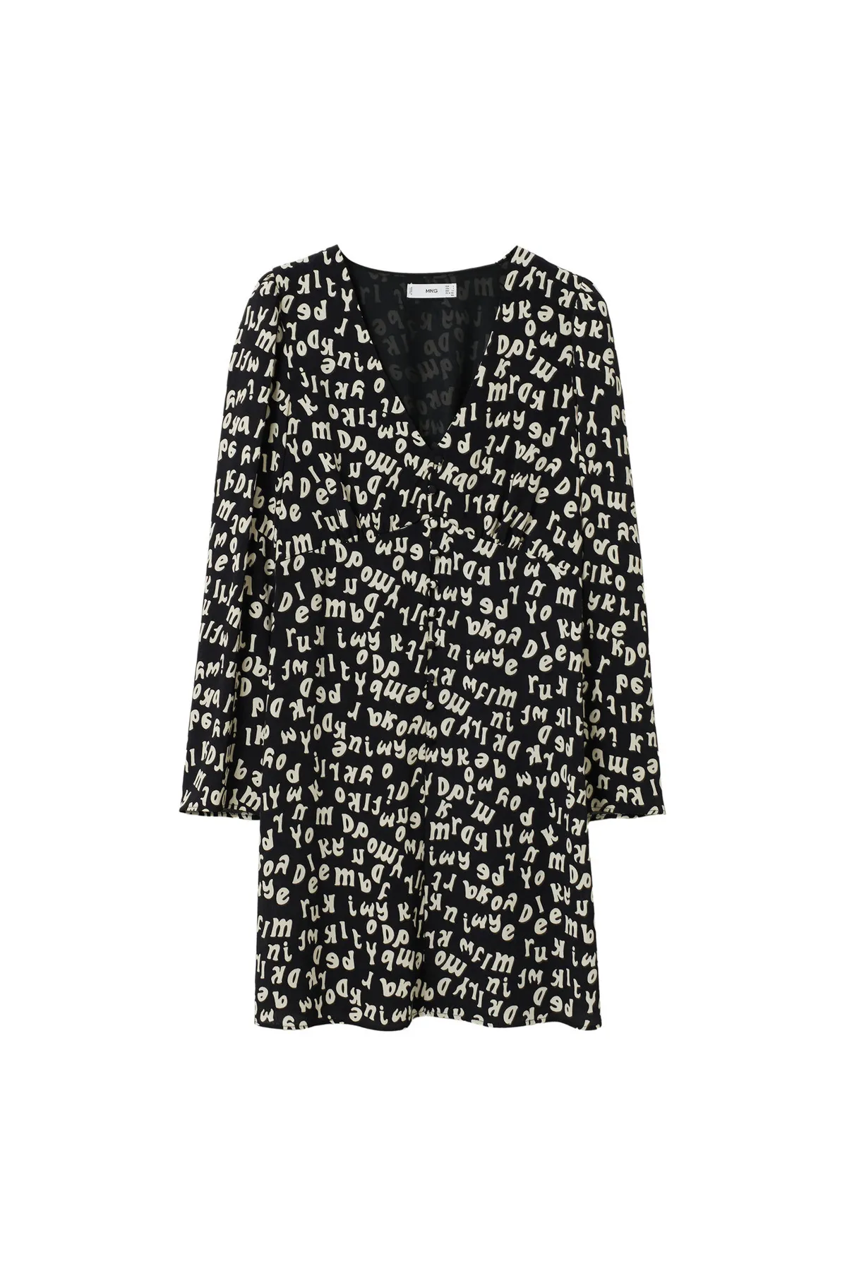 MANGO  27062516 Kleider und Overalls Schwarz