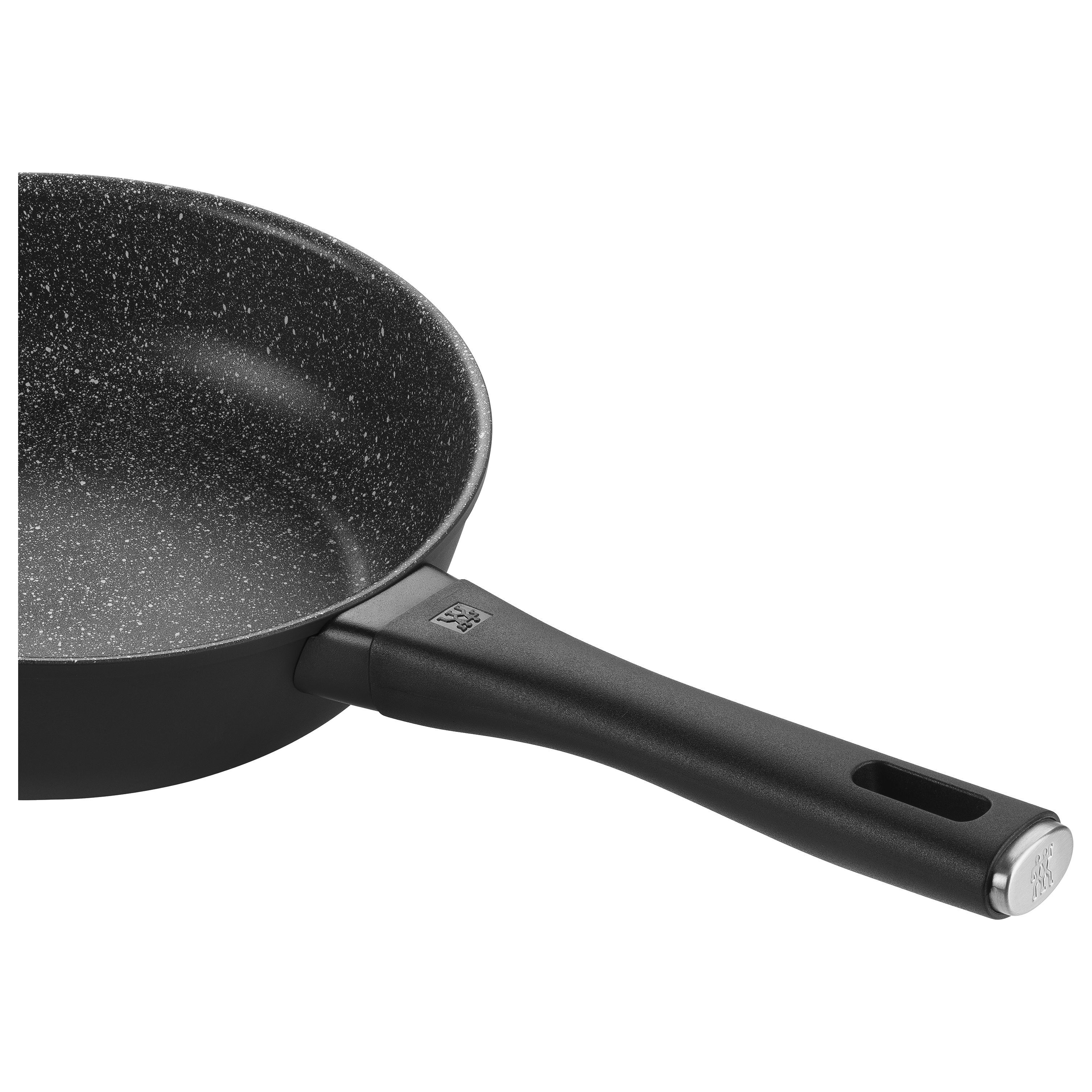 Bratpfanne hoch 24 cm, Aluminium, Schwarz