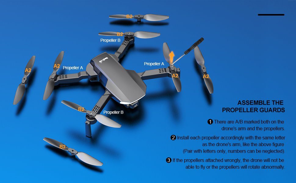 Tech Rc Drohne (1920*1080px, Drohne mit Kamera, HD 1080P Kameradrohne Faltbar Ferngesteuert 2 Akkus WLAN FPV)