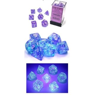 Borealis® Polyhedral Pink/silver Luminary Set (7)