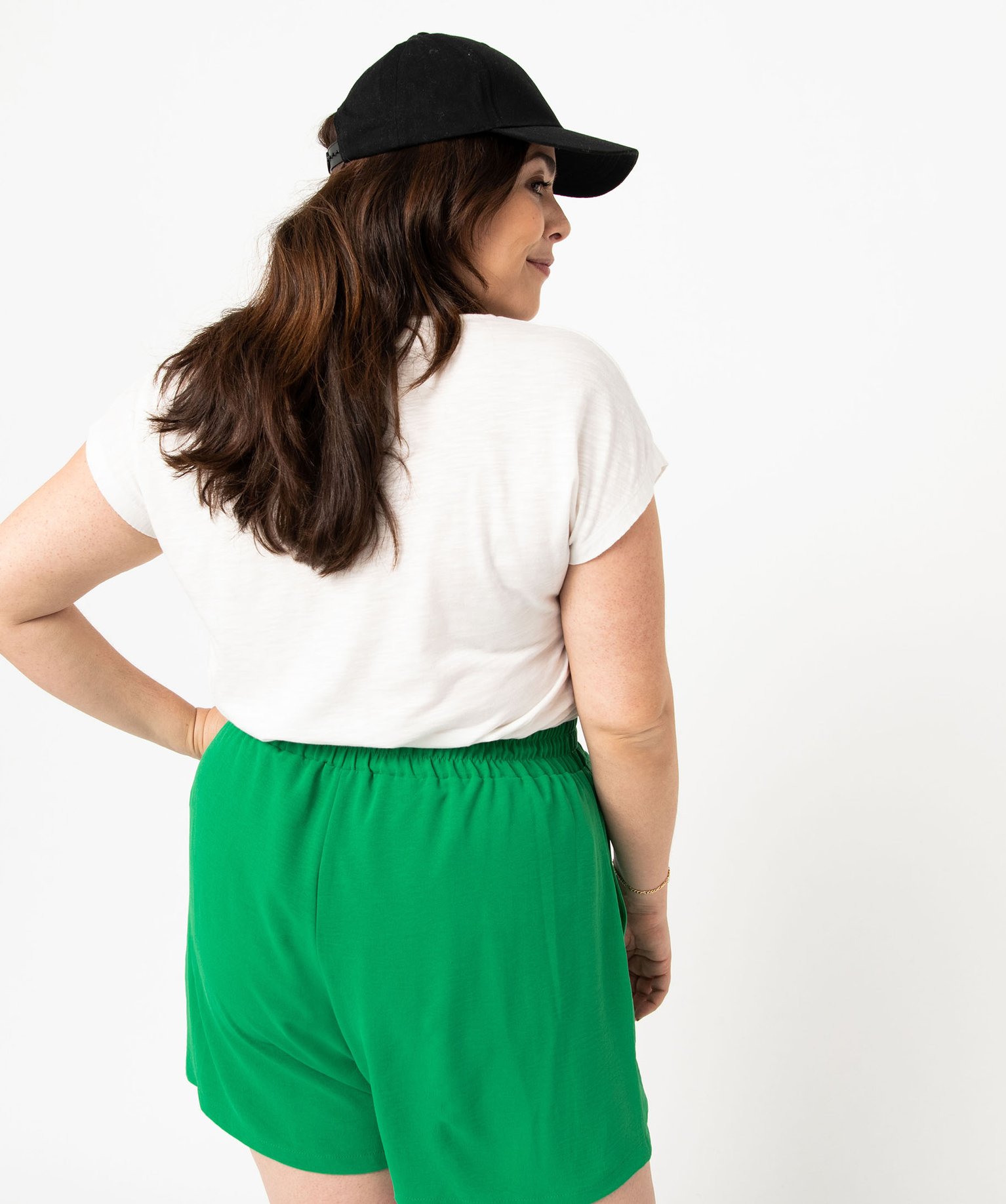 Tee-shirt à manches courtes avec message femme grande taille blanc | GEMO
