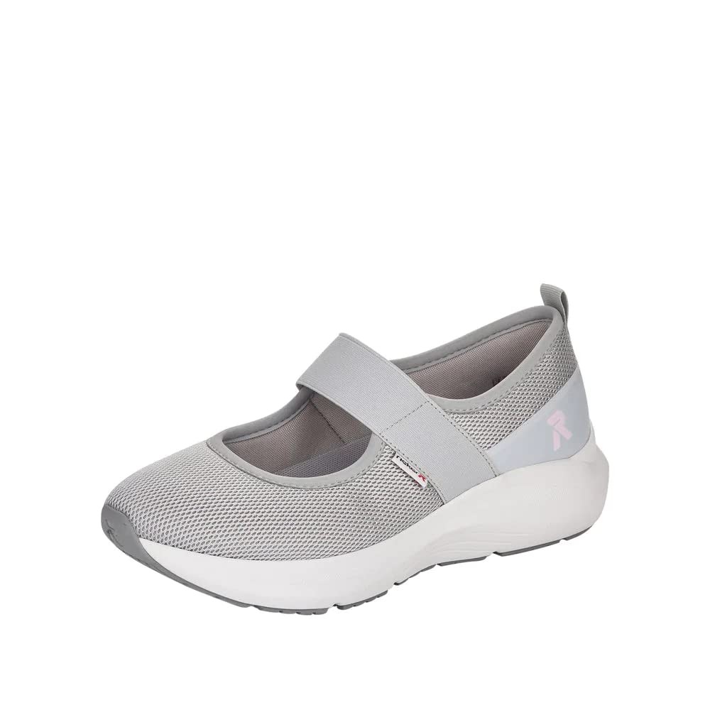 RIEKER Sportliche Slipper grau