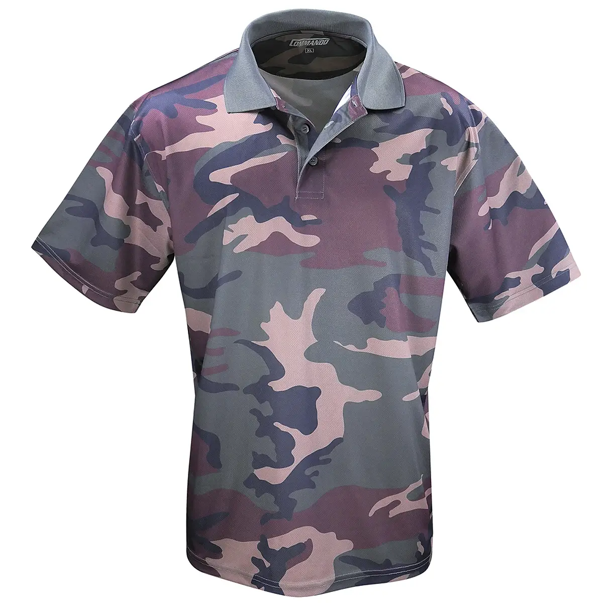Tactical Poloshirt Quickdry woodland