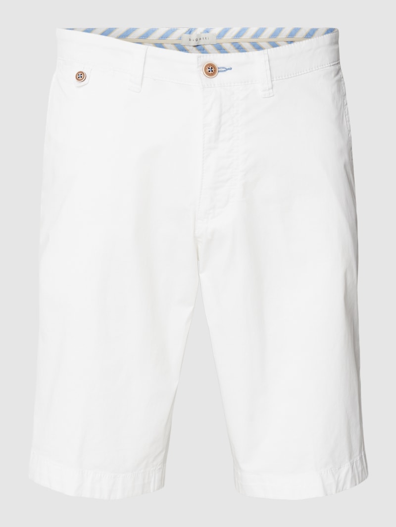 Bermudas mit 5-Pocket-Design in weiß