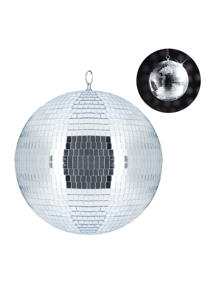 relaxdays Discokugel in Silber - Ø 30 cm günstig kaufen onesize