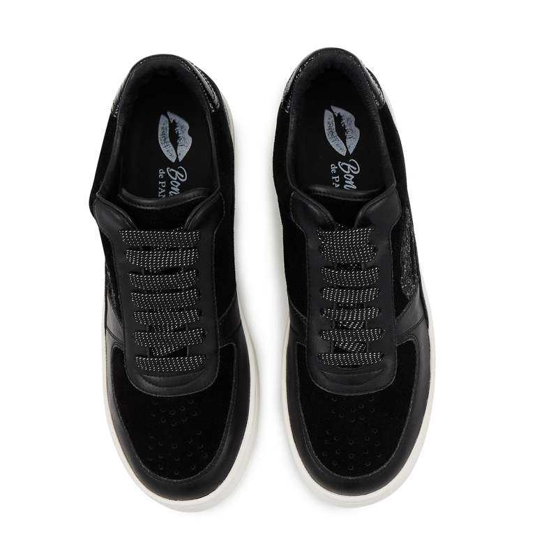 Baskets en cuir Loulou noir