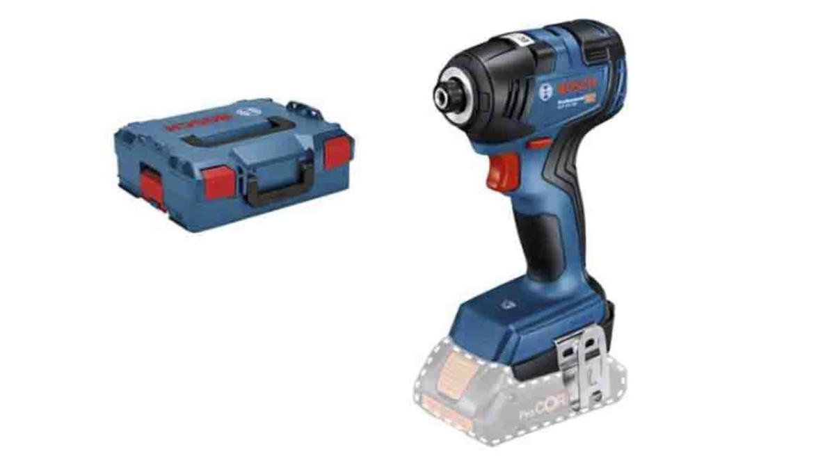 Parafusadeira de impacto sem fio Bosch Blue 06019J2106 GDR 18V-200, 18 volts (sem baterias e carregador) em caixa L-Boxx.