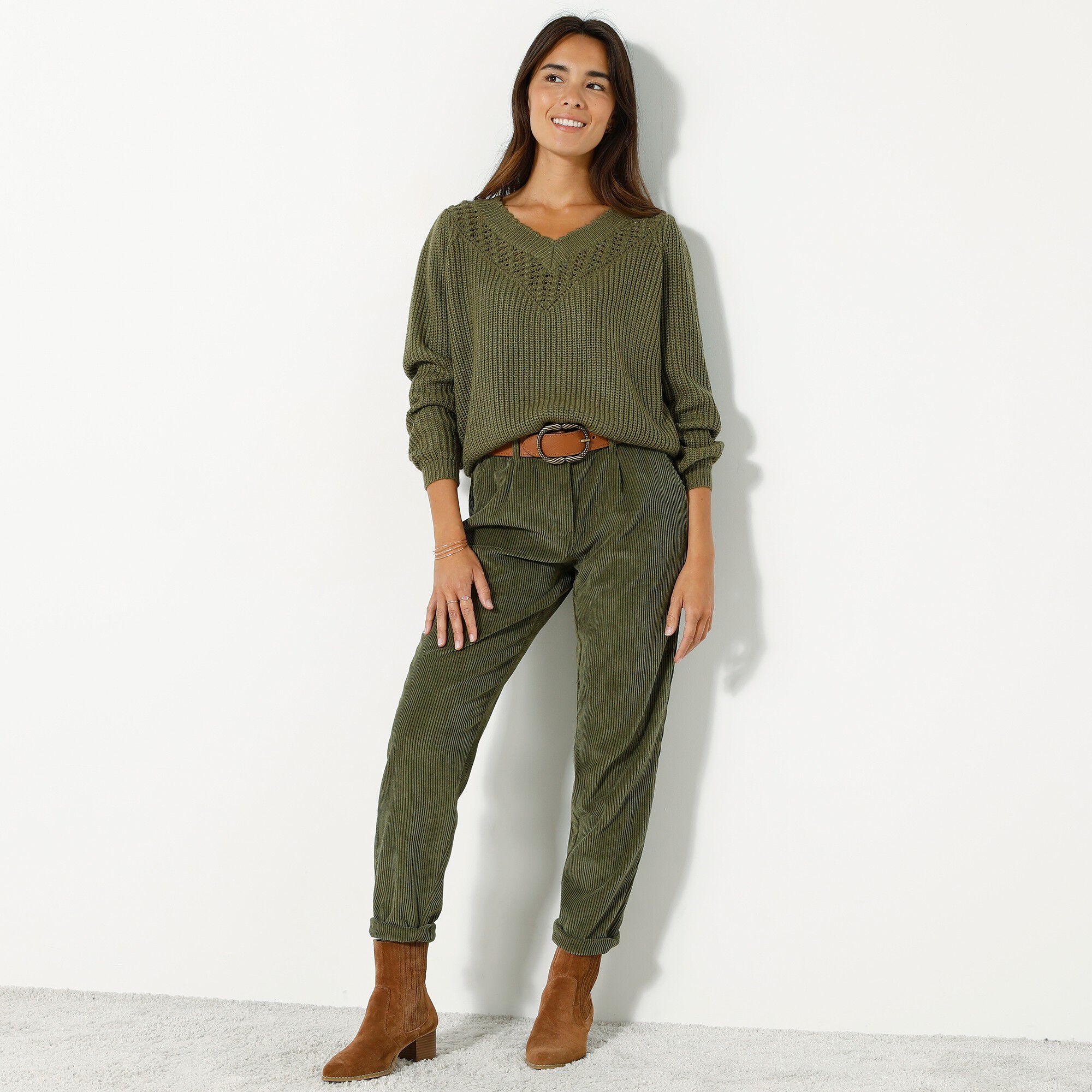 Pantalon 7/8ème, velours