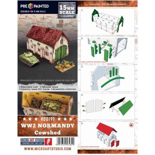 WW2 Normandy Cowshed (PREPAINTED)