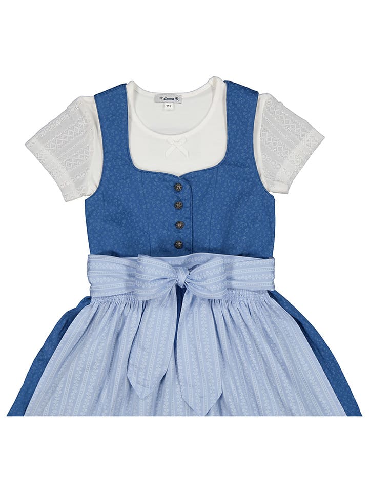 Turi Landhaus Dirndl in Blau günstig kaufen