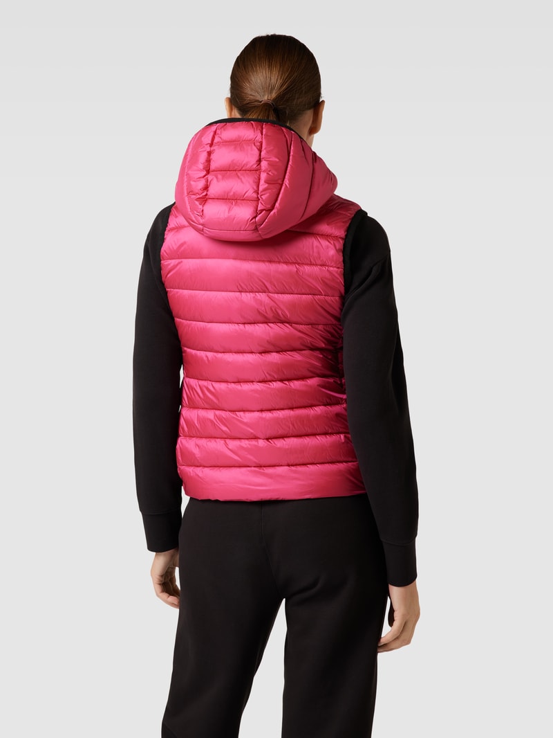 Steppweste mit Kapuze Modell 'Wenise' in fuchsia