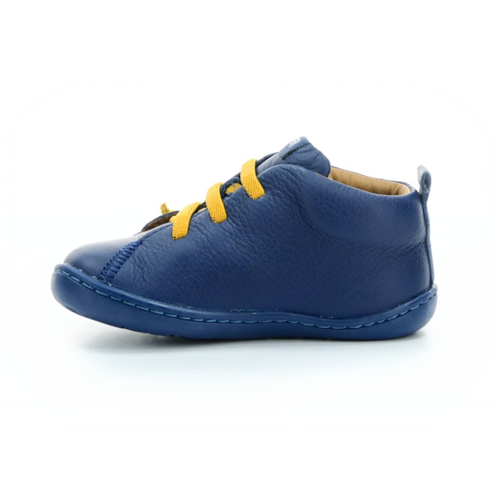 Camper Peu Cami Sell. Yard Traktor Blue (80153-099 First Walkers) dunkel blaue Mid Cut Barfußschuhe