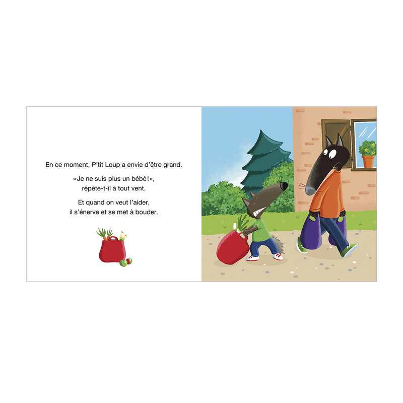 Livre P'tit loup veut tout faire comme un grand - Auzou