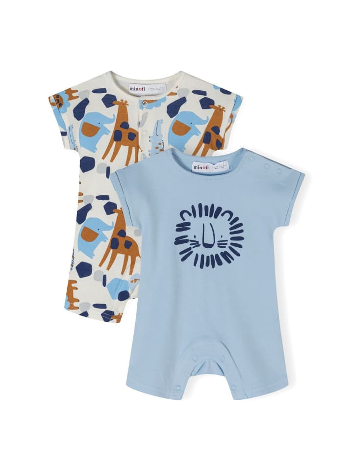 Minoti 2er. Set: Strampler 24babypack19 in hellblau günstig kaufen