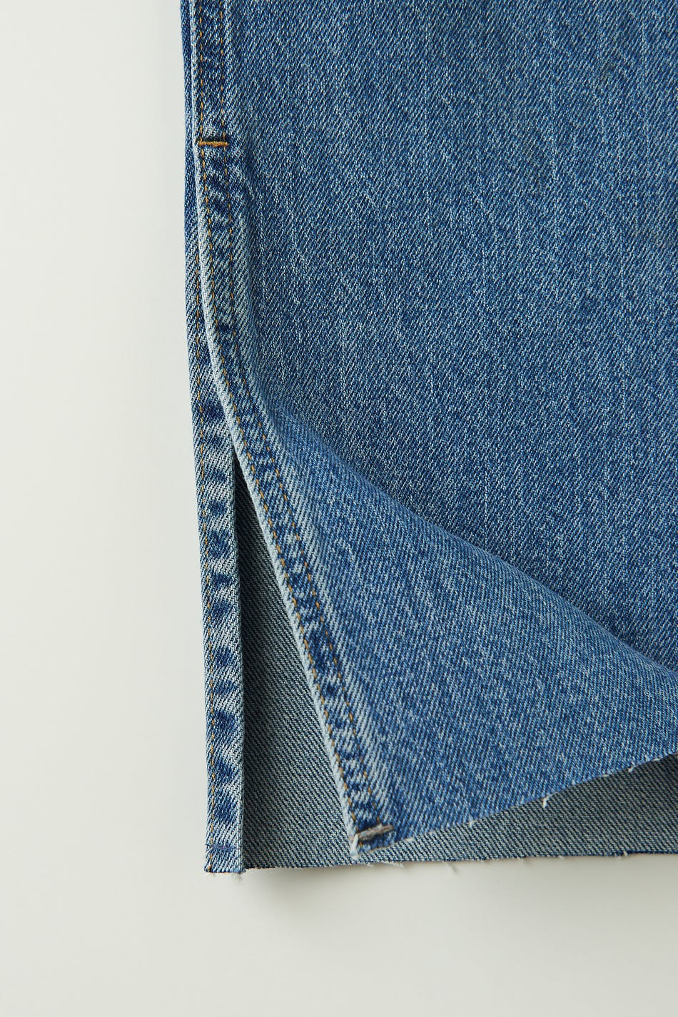 High waist petite slit jeans