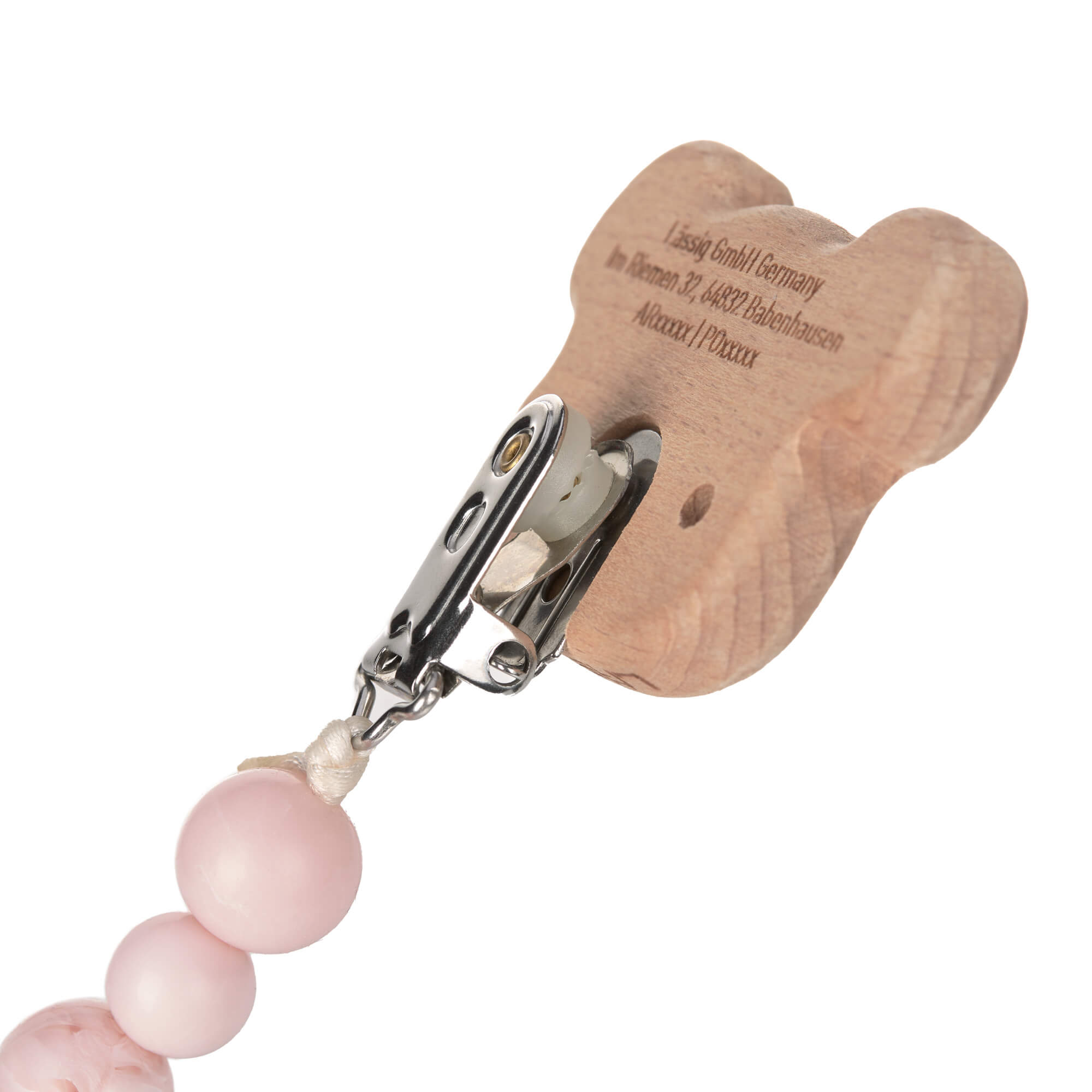 Schnullerkette - Little Chums, Maus Rosa