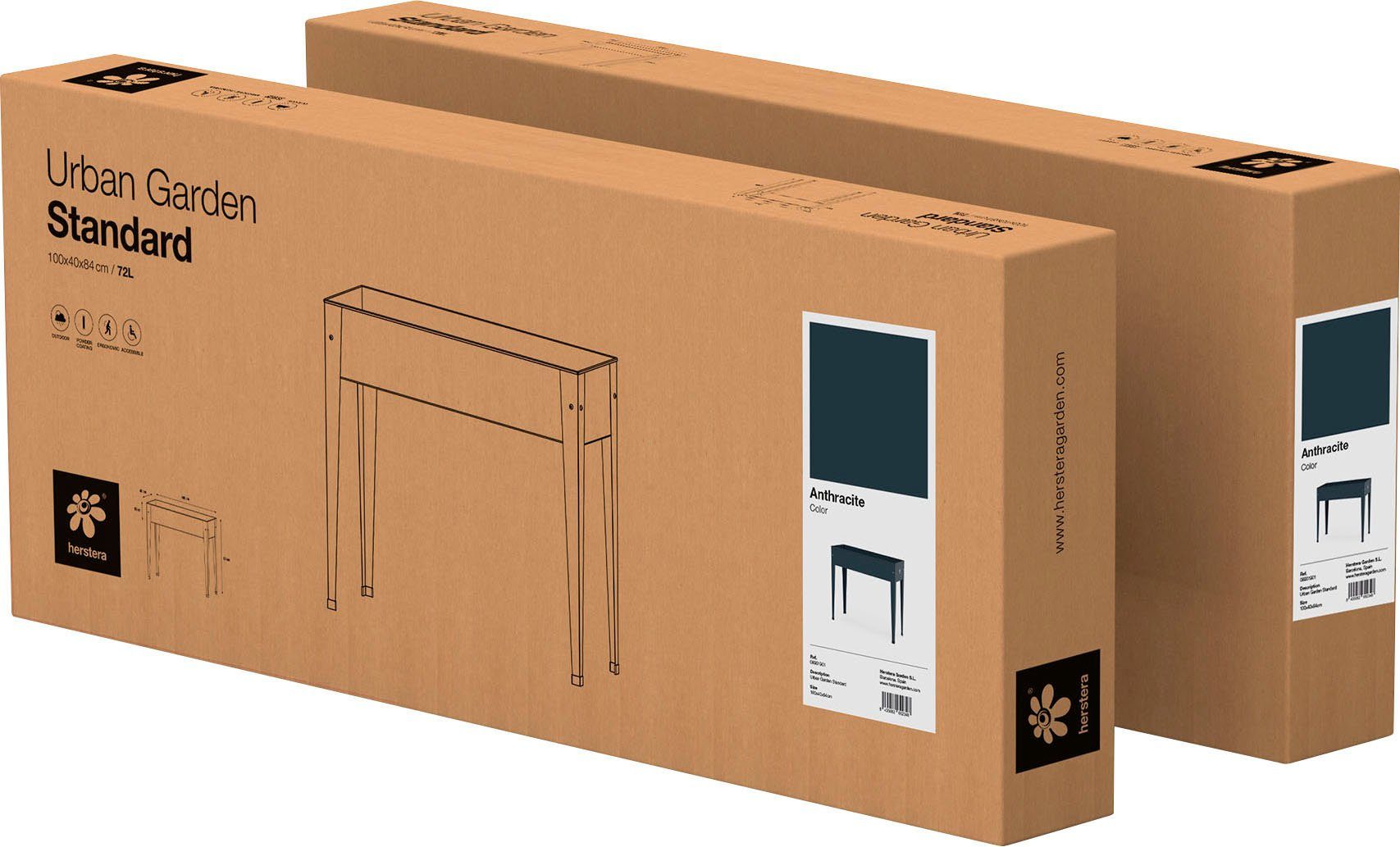 Herstera Garden Hochbeet Urban, 80 l, BxTxH: 100x40x84 cm