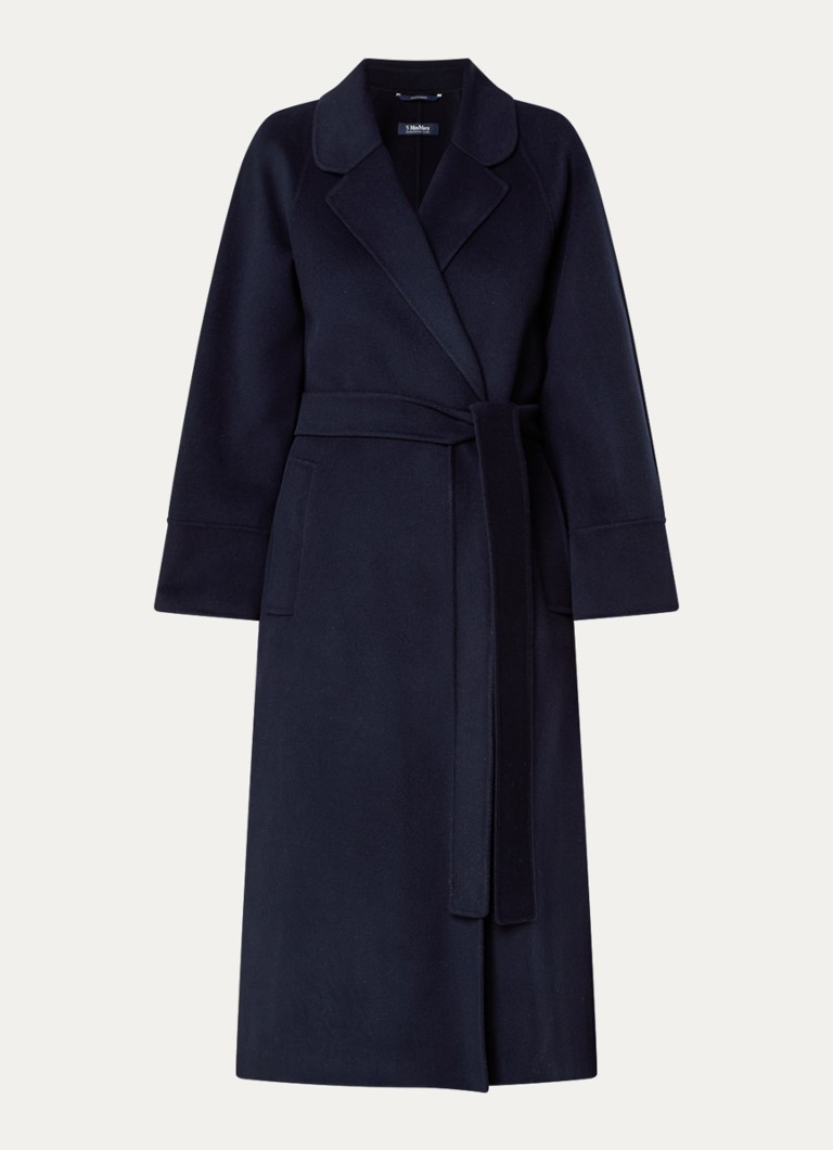 MaxMara Agata virgin wool coat with side pockets