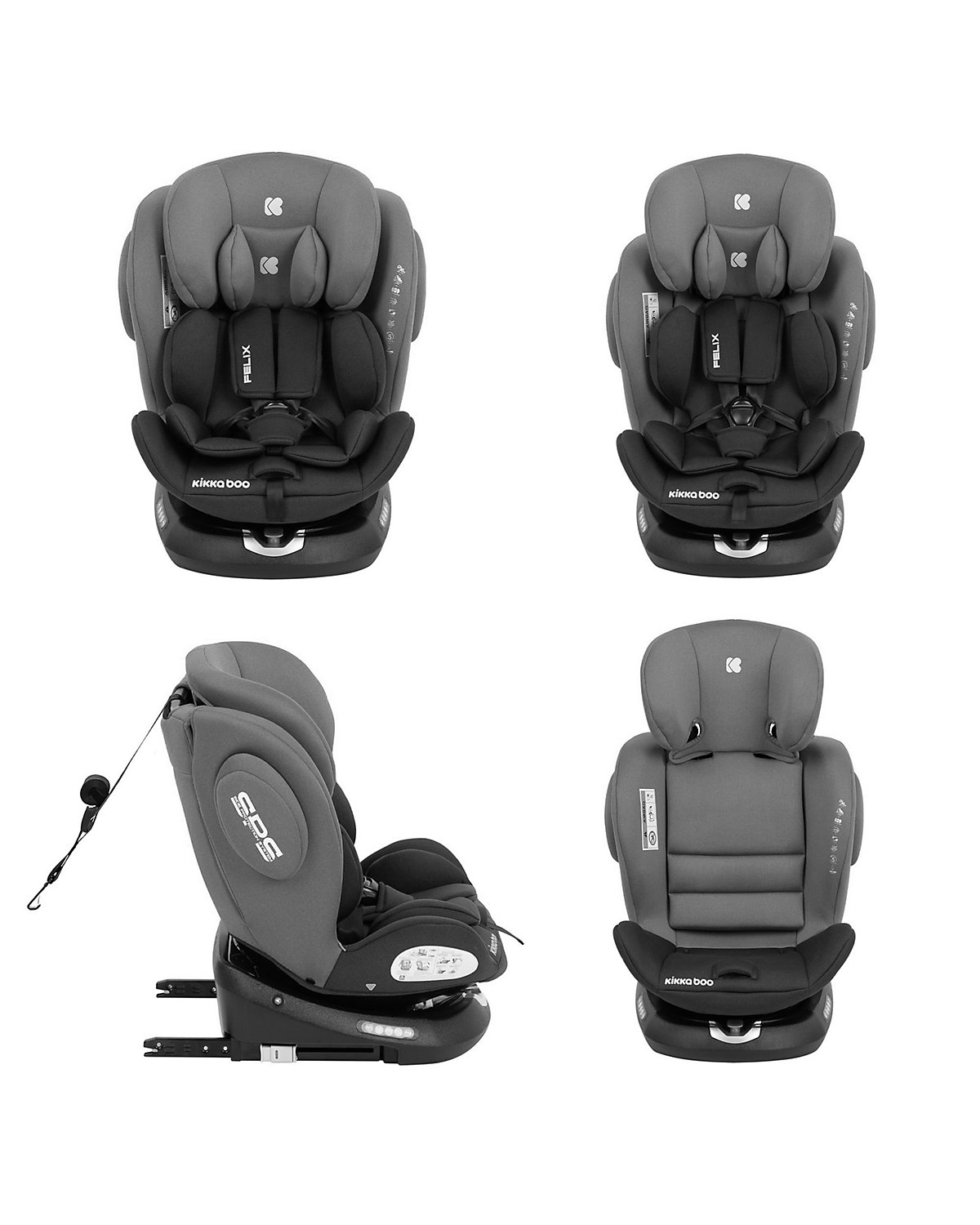 Kindersitz Felix Gruppe 0+/1/2/3 (0-36kg) Isofix Kindersitze