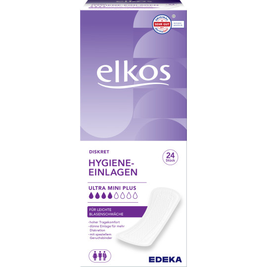 Elkos Hygiene-Einlagen Ultra Mini Plus 24ST
