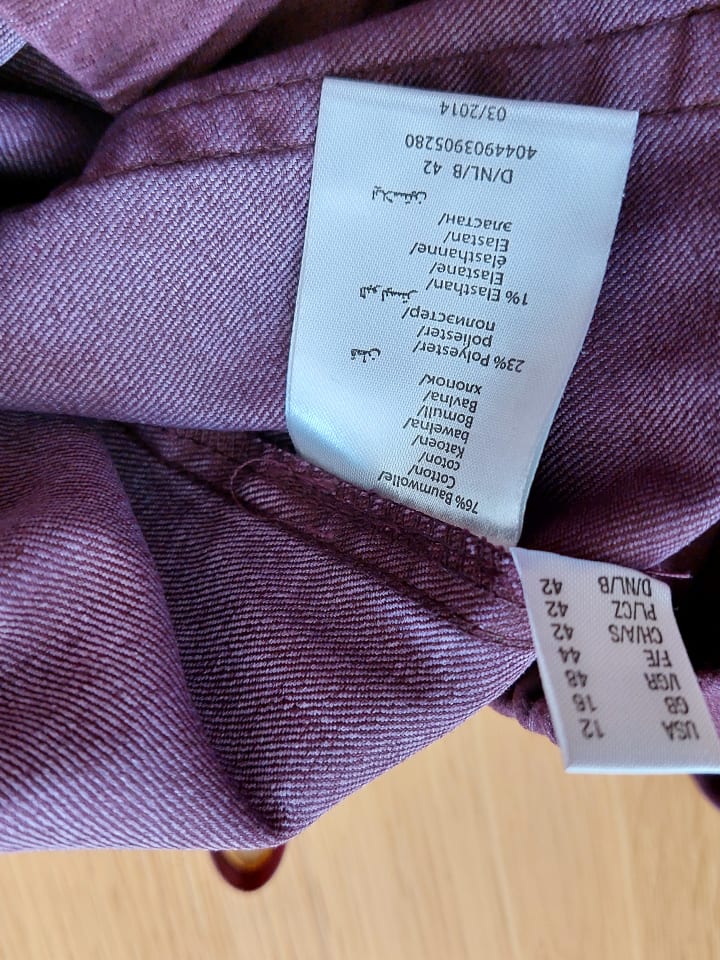 Ulla Popken Jeggings in Aubergine günstig kaufen 44
