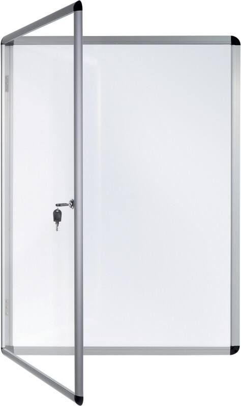 Bi-Office Enclore Indoor Abschließbarer Schaukasten Magnetisch 9 x A4 72 (B) x 98,1 (H) cm Weiß