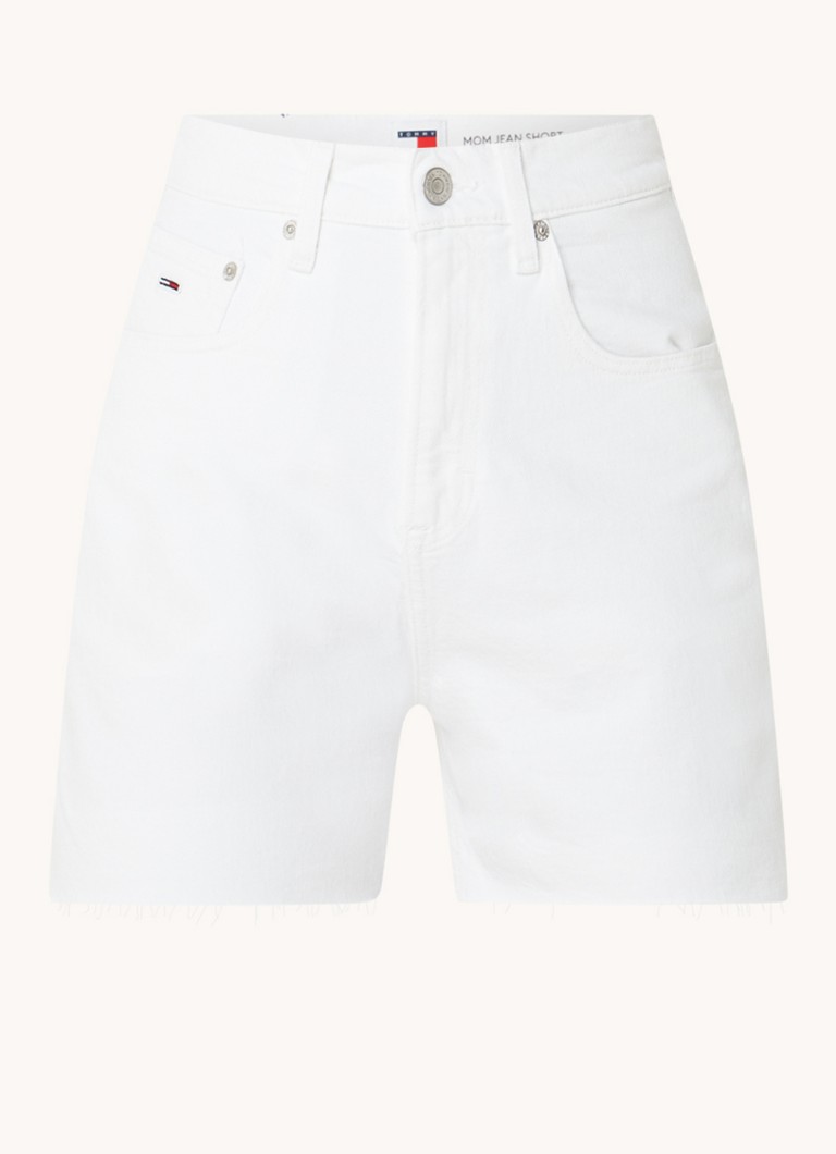 Tommy Hilfiger  High waist straight fit korte broek van denim