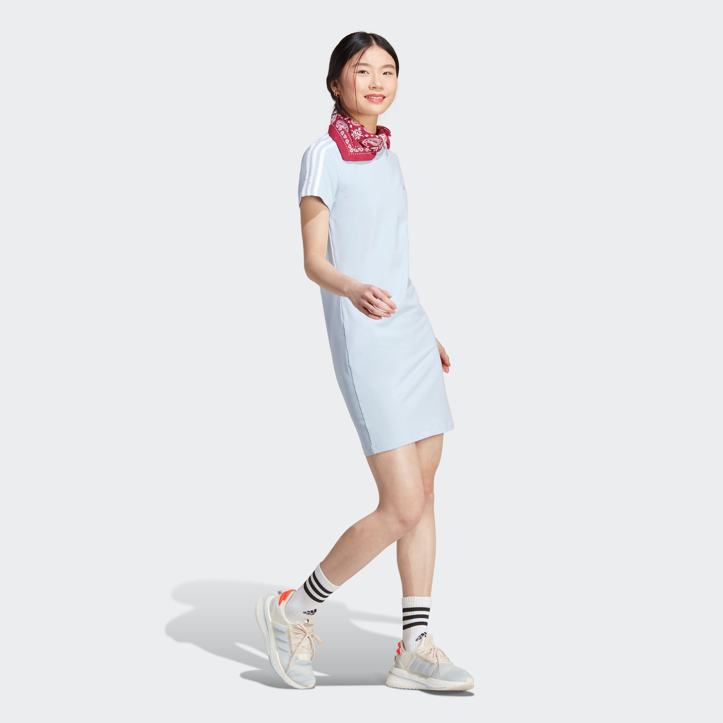 adidas Sportswear Sommerkleid ESSENTIALS 3STREIFEN KLEID