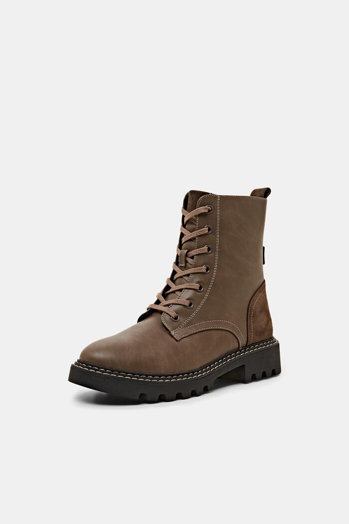 Schnürboots aus veganem Leder