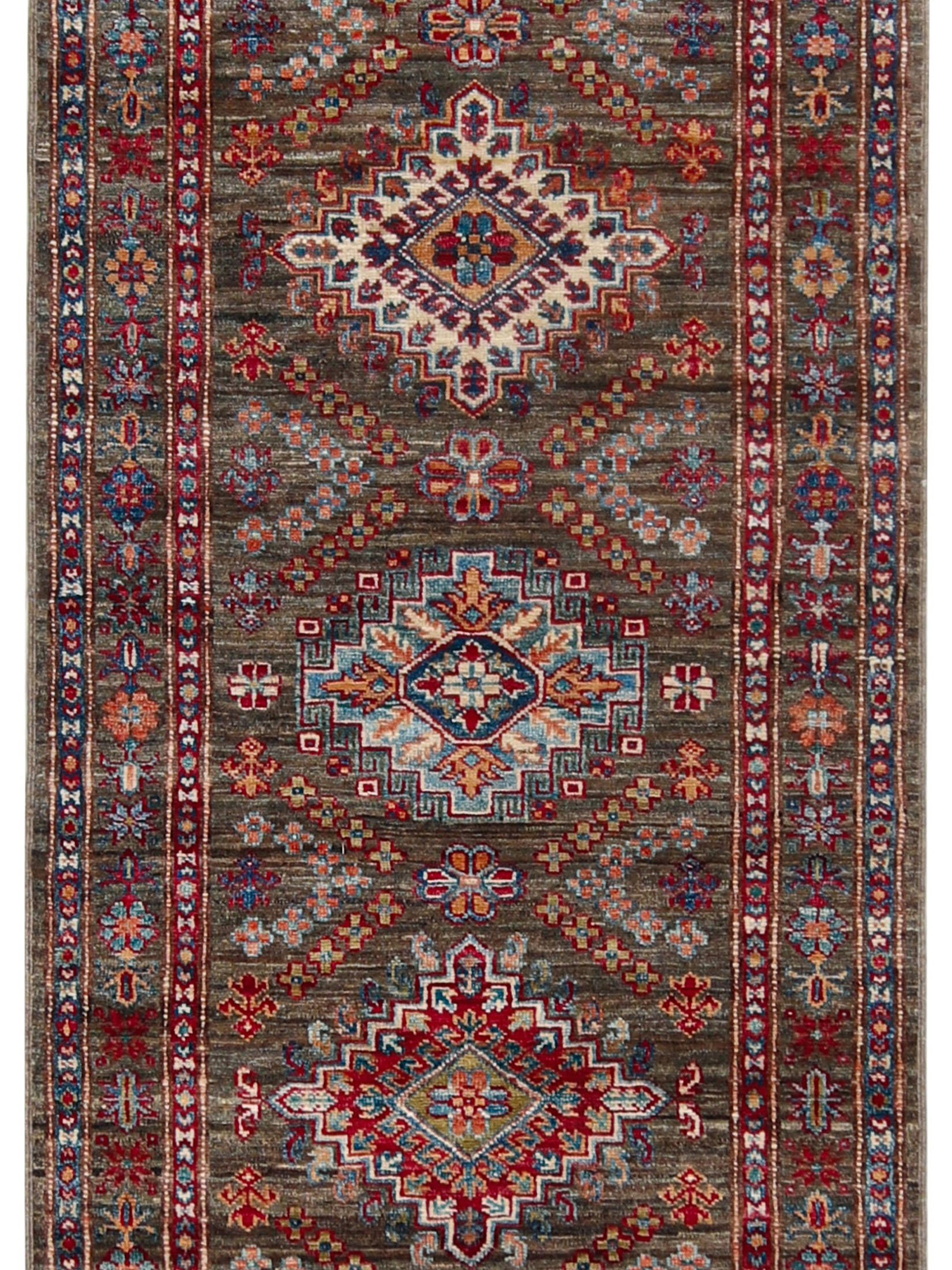 Kazak Ghazni ca. 79 x 303 cm, Unikat / Einzelstück