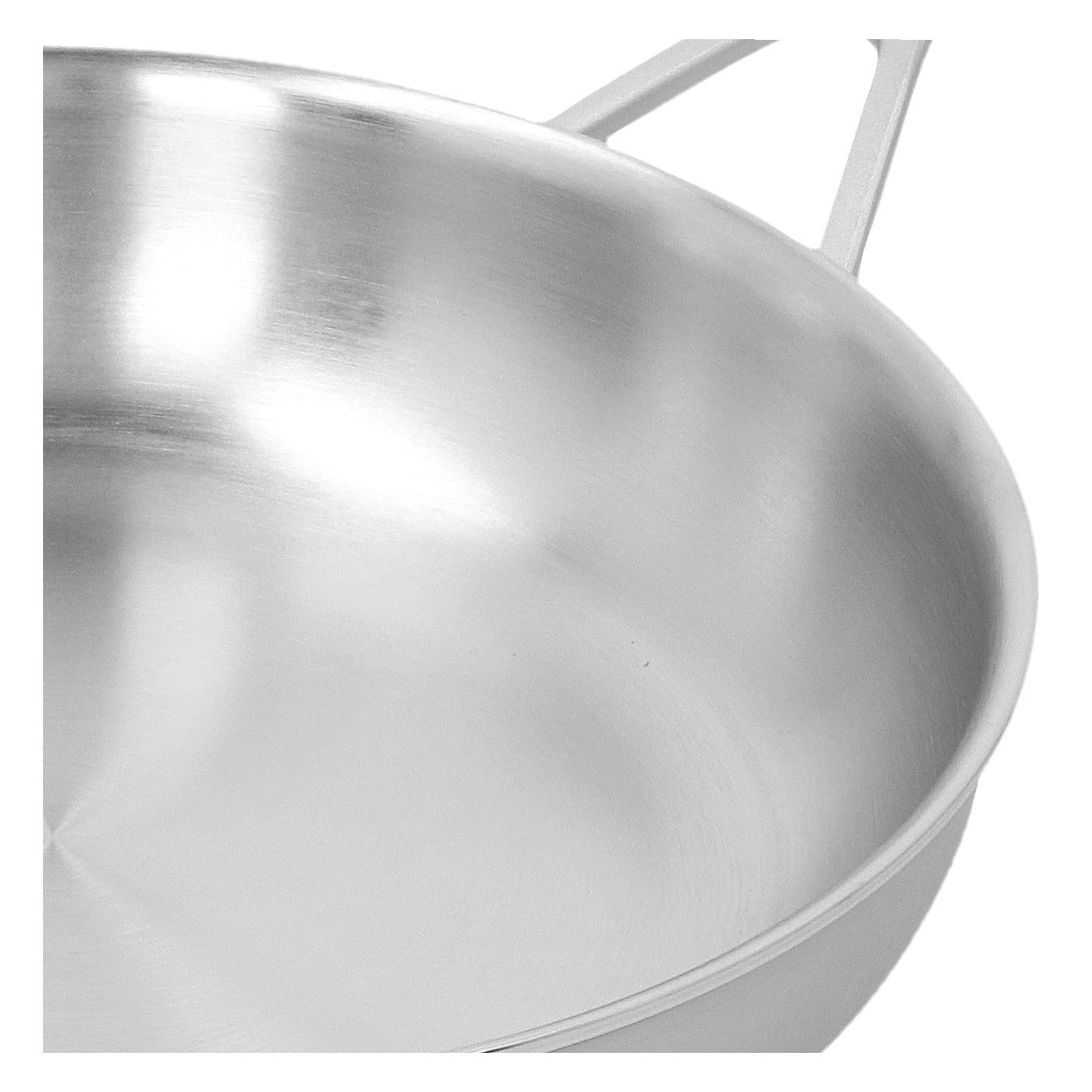 Bratpfanne 24 cm, 18/10 Edelstahl, Silber