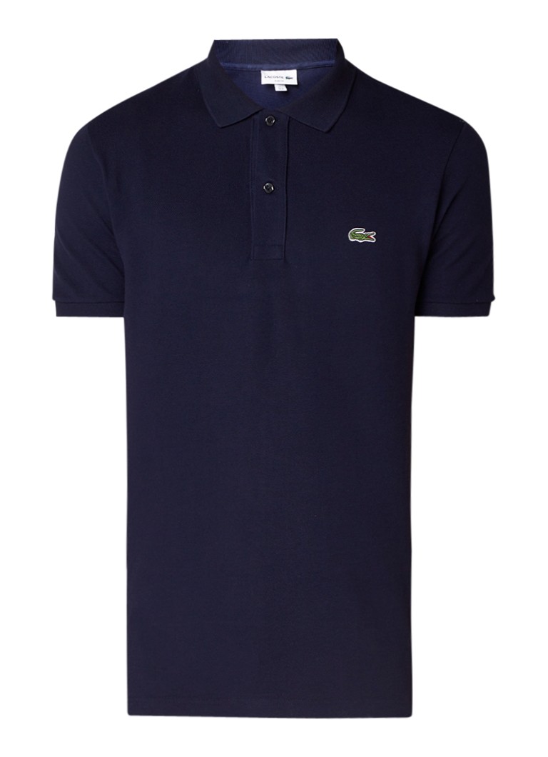Lacoste pieguļoša polo krekls no kokvilnas pikē auduma