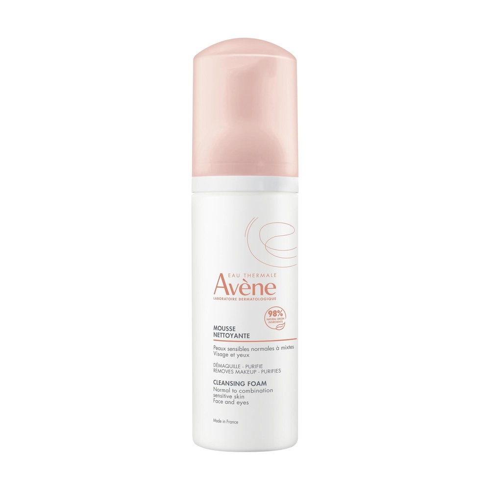 Avène Les Essentiels - Mousse Nettoyante Peaux  sensibles normales à mixtes 150ml Mousse nettoyante