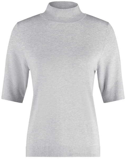 Kurzarmpullover mit Turtleneck