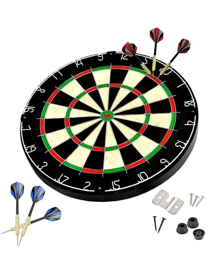 COFI 1453 Sisal/Borsten-Dartscheibe mit Stapelfreiem Bullseye in Mehrfarbig günstig kaufen onesize