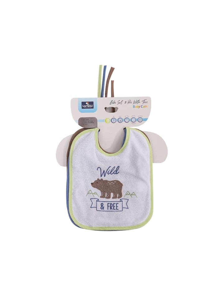 BABY CARE Babylatz-Set 3-teilig in blau günstig kaufen onesize