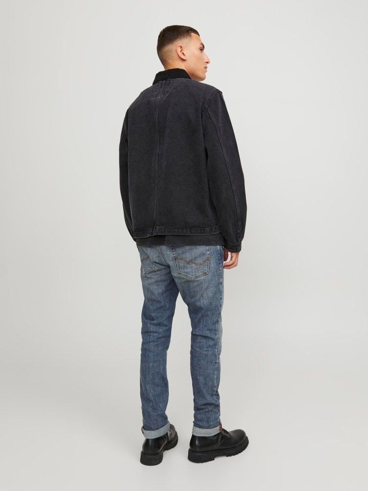 Jack & Jones Slim Fit Jeans Hose Low Rise Stretch Denim Pants JJIGLENN in Dunkelblau günstig kaufen