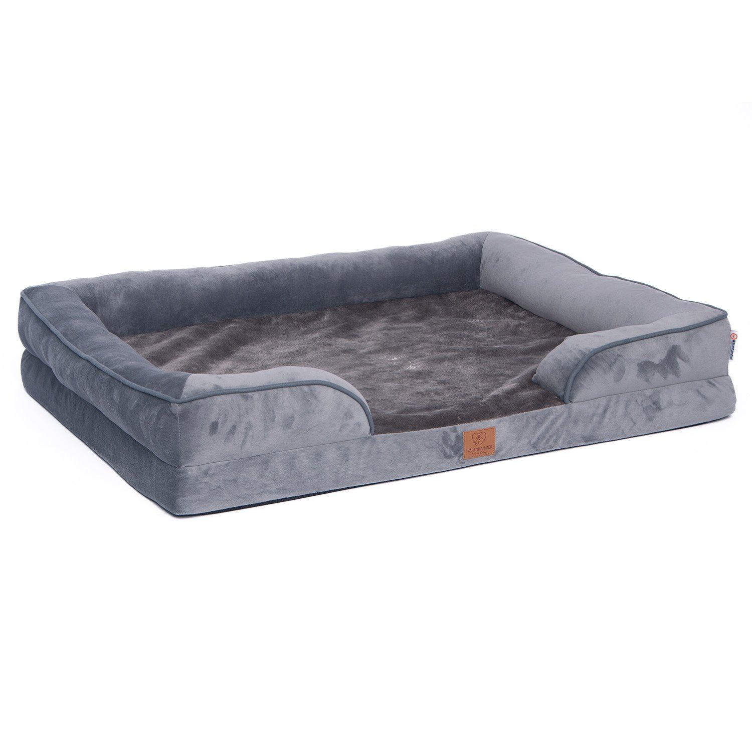 Warenhammer Tierbett Orthopädisches Premium Hundebett, flauschig weich, Abnehmbar,Waschbar, verschiedene Grössen