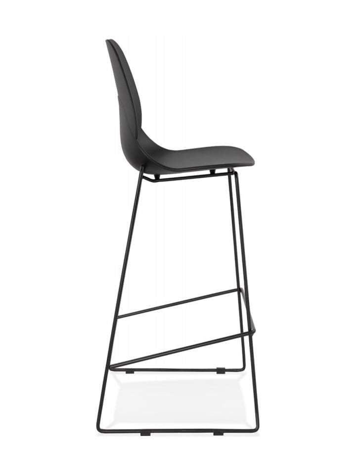 KADIMA DESIGN Barhocker Metall Kunststoff | Schwarz | Sitzhöhe 75 cm in Schwarz günstig kaufen onesize