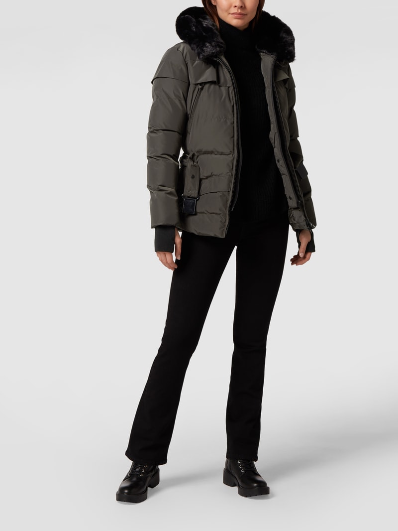 Tivana 382 Funktionsjacke mit Webpelz in anthrazit
