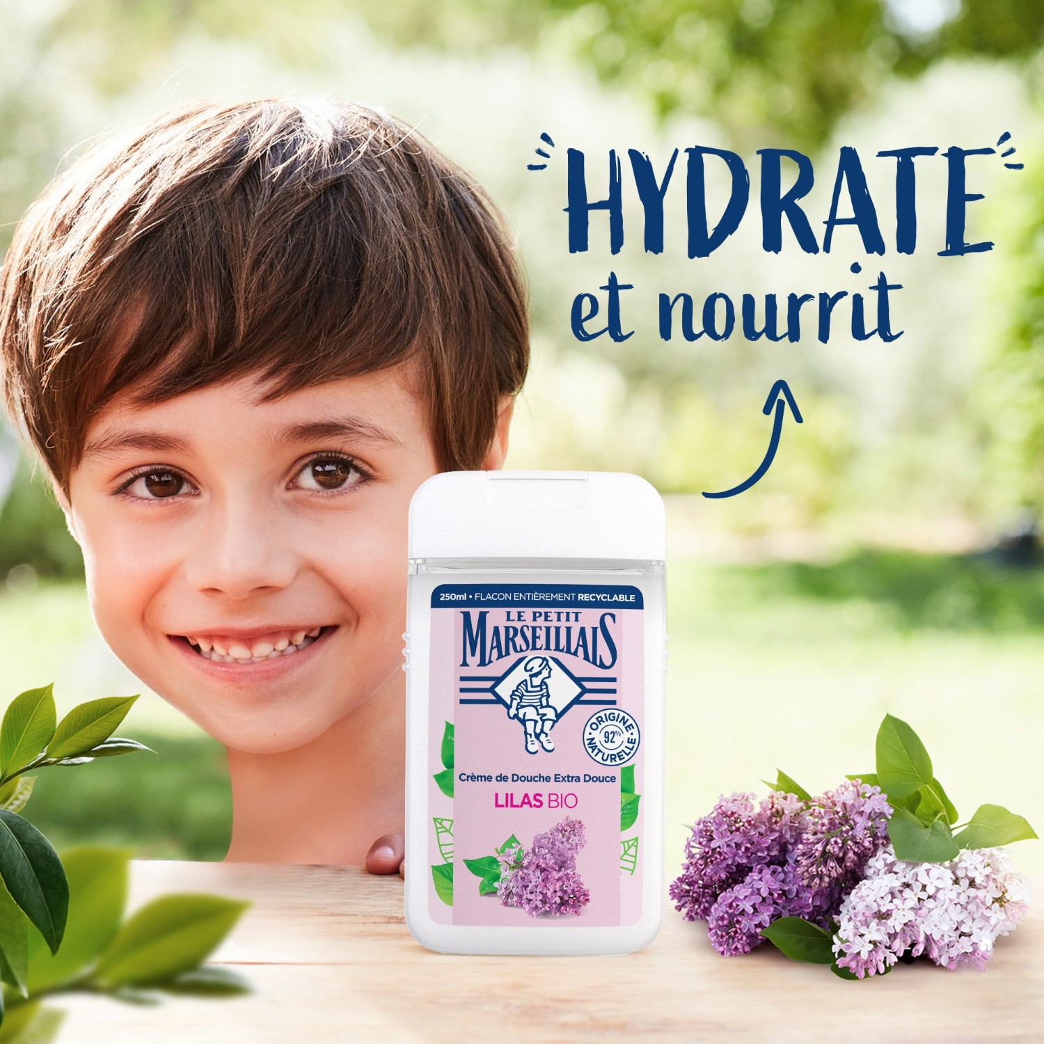 Le Petit Marseillais Extra gyengéd tusoló- és fürdőkrém[[,]] Lila[[,]]
