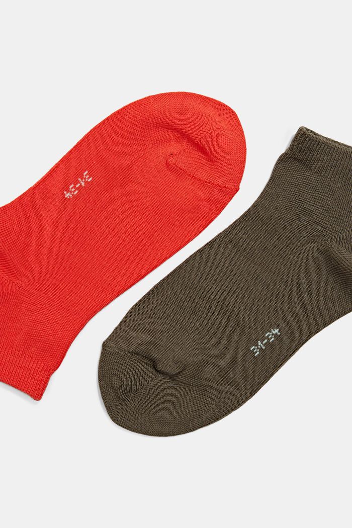 5er-Pack unifarbene Socken, Bio-Baumwoll-Mix