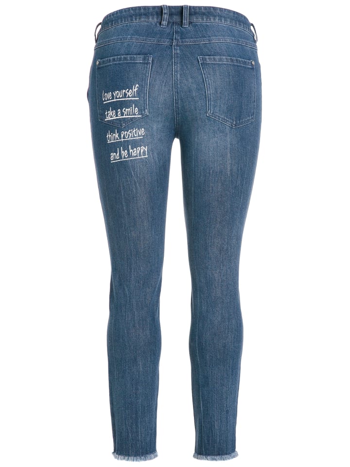 Ulla Popken Jeans in blue denim günstig kaufen