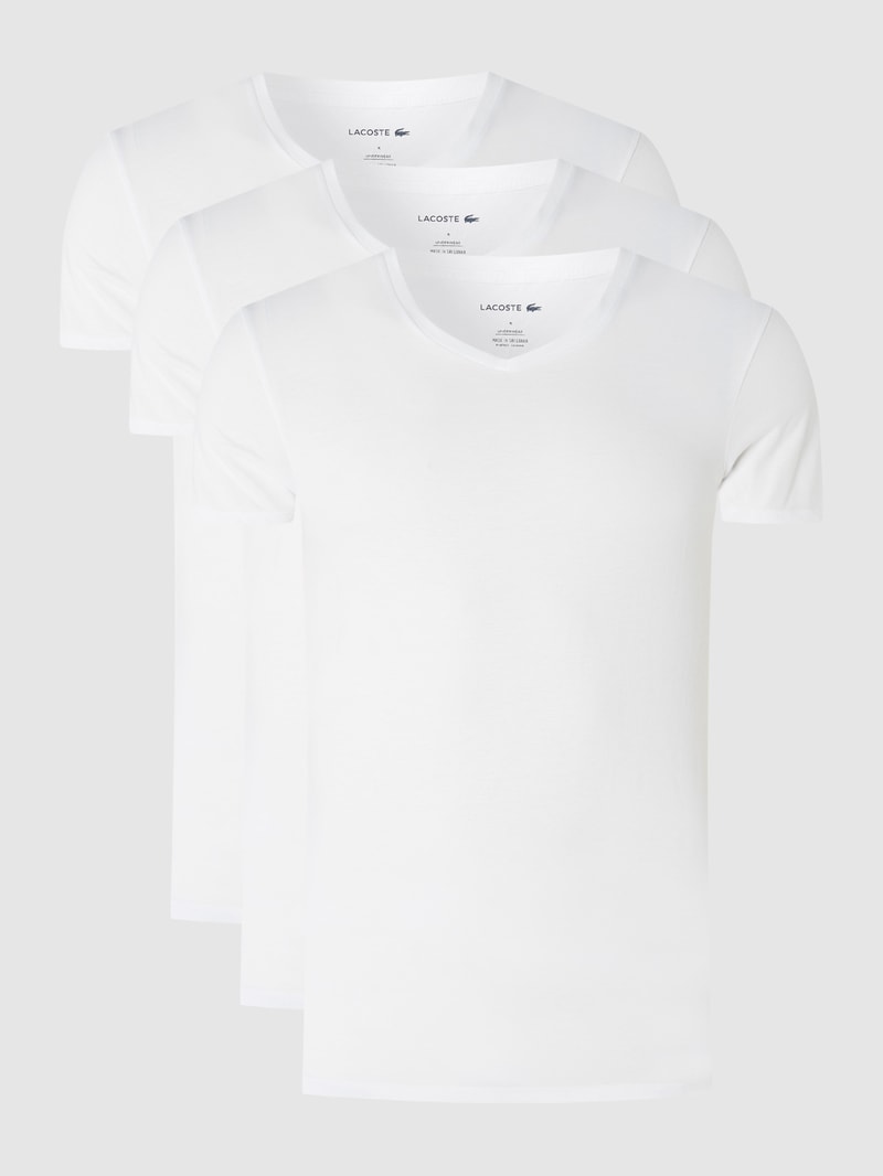 T-Shirt aus Baumwolle im 3er-Pack in weiß