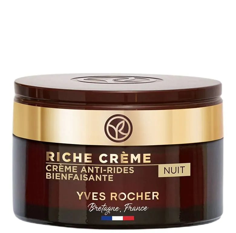 Yves Rocher Riche kremas nuo raukšlių, regeneruojantis naktinis kremas