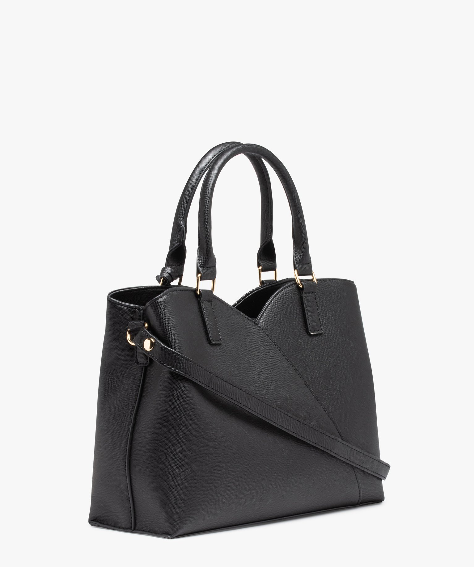 Sac à main avec bandoulière amovible femme noir | GEMO