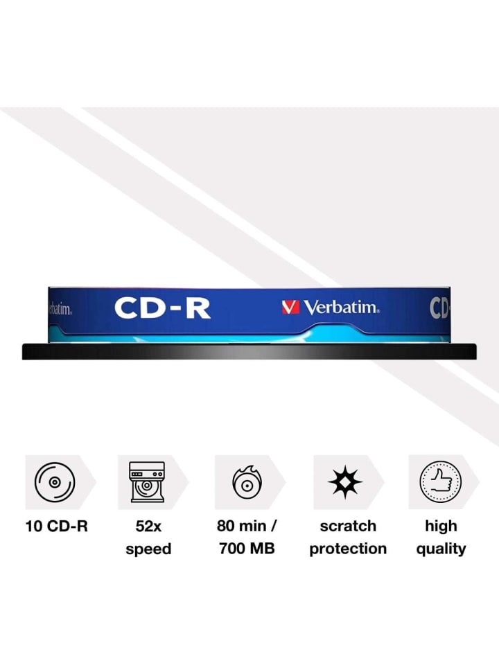 COFI 1453 Verbatim CD-R Medien 80Min/700MB/52x zuverlässige Datensicherung in Blau günstig kaufen onesize